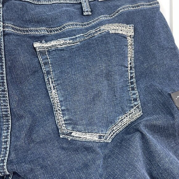 NWT Silver Jeans Elyse Slim Size 20 Inseam:29 (28) Indigo Blue - Picture 5 of 16